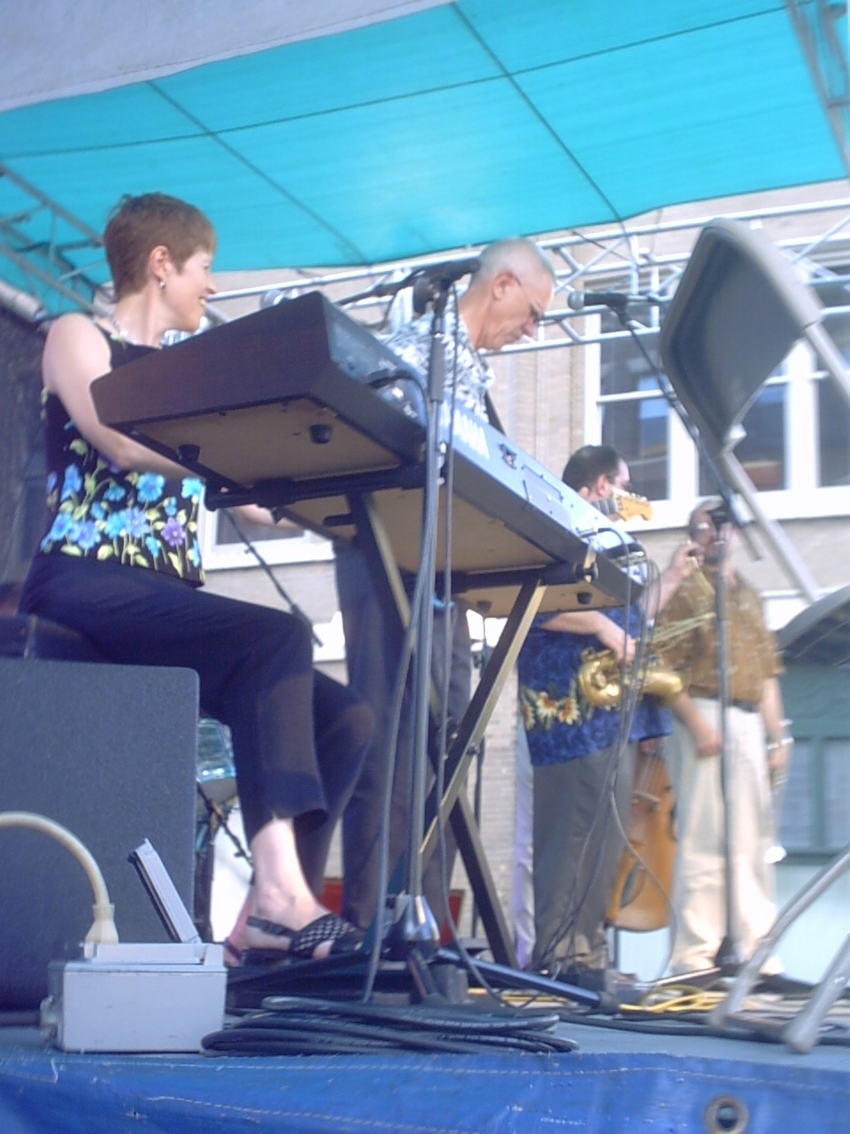 Sally, Don, Pete, and trumpeter